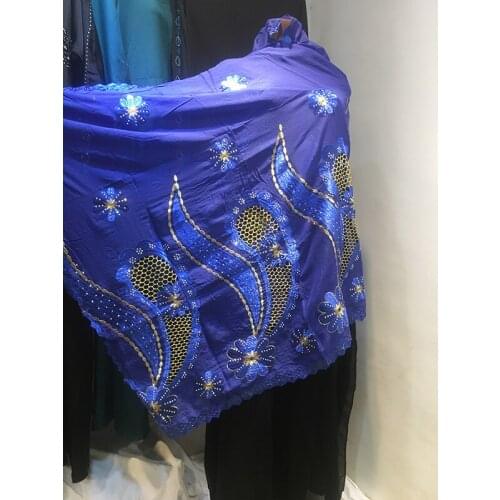 DUbai African Muslim raindrop Cotton Shawl Wrap Cording Embroidery Scarf Shawl Diamond Plain Hijabs Chemincal Lace Stol Long