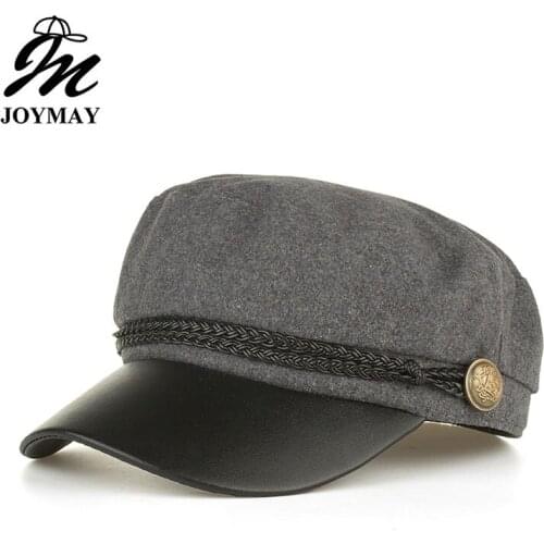 Joymay Vintage Hats for Women 2015 New Fashion Military Hat Gorras Planas Snapback Caps Female Casquette Sun Hat BR028