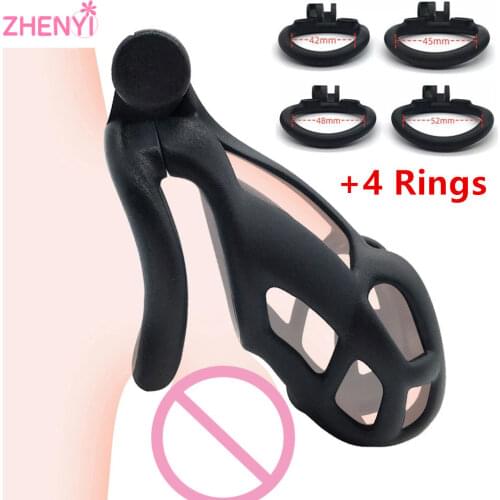 Cobra Cages Male Chastity Device Cock Cage Penis Rings Sleeve BDSM Bondage Erotic Products Adult Games Sex Toys Men Couples