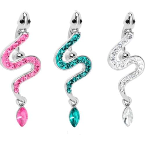 Gabriel Jewelry BodyJewelry Snake belly ring 316L stainless steel navel ring for women belly piercing belly button ring