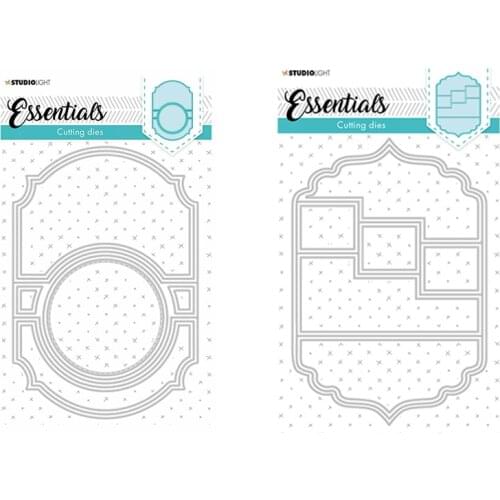 2pc 3D Essentials Frame Metal Cutting Dies for DIY Scrapbooking Photo Album Decorative Embossing PaperCard Crafts Die2020