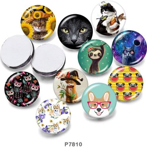Animal 12mm/18mm/20mm/25mm/30mm Round Glass Cabochon Flat Back Making Findings P7810