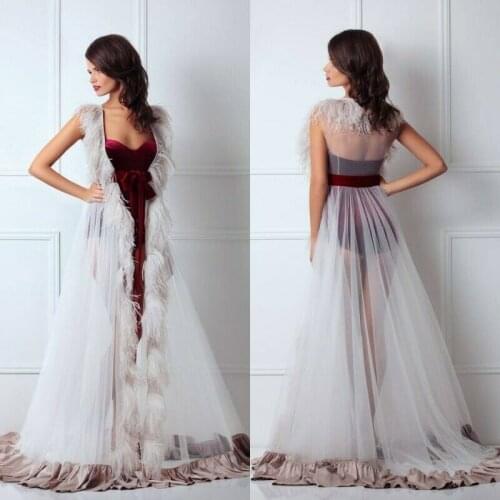 Lace Satin Fur Feather Bath Robe Sleepwear Women Sleepwear Nighwear Lingerie Nightdress