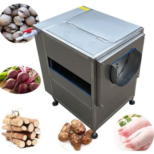 Cassava Carrot Fresh Ginger Potato Washer Peeler Machine Washing Peeling Machine Seafood Cleaning Machine