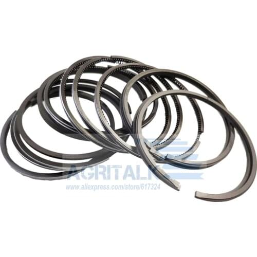 Set of piston rings for Shanghai SH504 tractor with engine 495A, part number