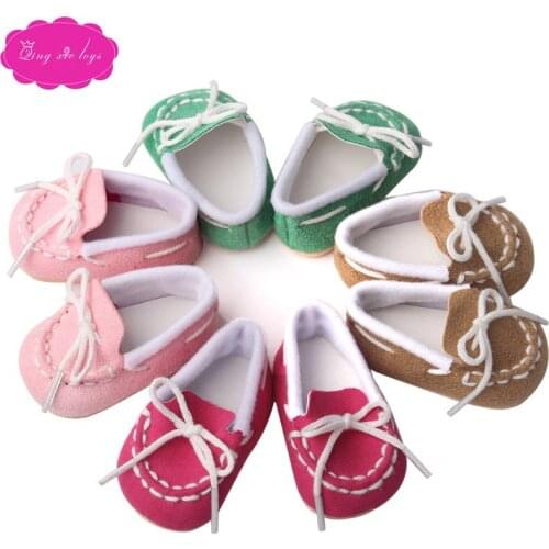 New doll shoes lovely princess shoes 4 colors fit 18 inch Girl dolls and 43-cm baby dolls shoe accessories s220-s223