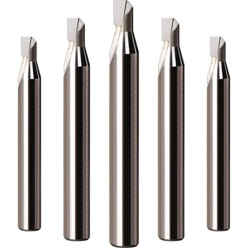 Single-edged Diamond Smooth Milling Cutter PCD End Mill Polishing Engraving Tools for Aluminum Slotting with PCD Milling Cutter