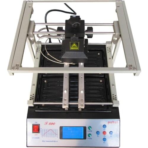 PUHUI T-890 1500W BGA Double Digital Infrared Reflow Soldering Station BGA IRDA Welding Machine SMT SMD Rework Station