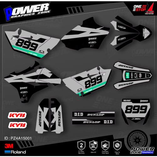 PowerZone Custom Team Graphics Backgrounds Decals 3M Stickers Kit For YAMAHA 2015 2016 2017 2018 2019 YZ85 001