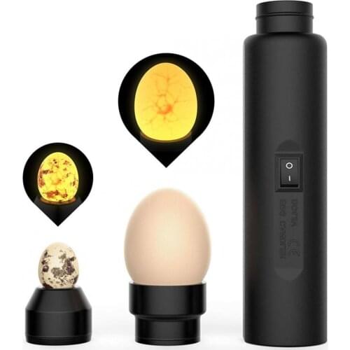 Egg Candler Tester High Intensity Bright Cool LED Light Egg Candling Lamp For Monitoring Egg Chicken Quail Incubator Brooder