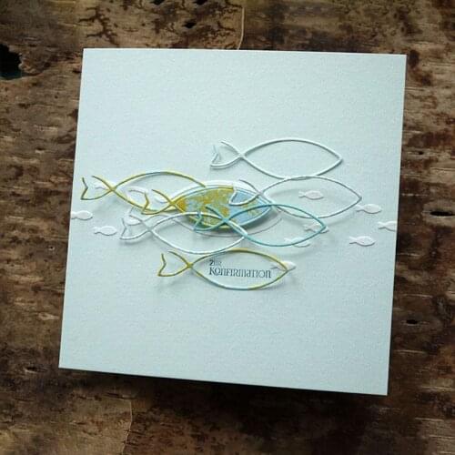 Fish Metal Cutting Dies Stencil DIY Scrapbooking Album Stamp Paper Card Embossing Craft Decor