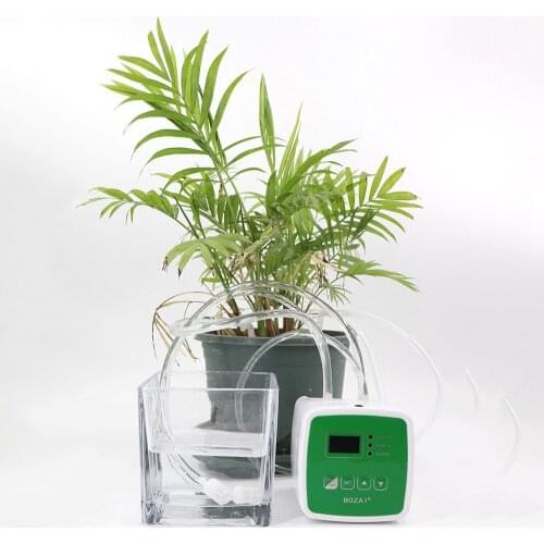 DIY Smart Garden Automatic Watering Device Solar Charging Drip Machine Drip Irrigation Pump Timing System Flower Maintenance