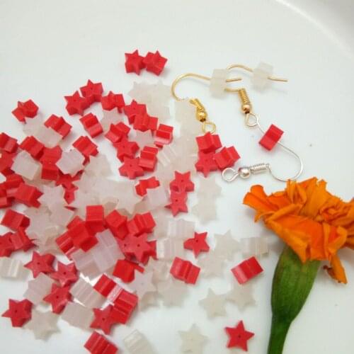 2018 New 50pcs White/Red Rubber Earrings Jewelry Accessories Pentagram Earrings Plugging Earring Back Stoppers For DIY Findings