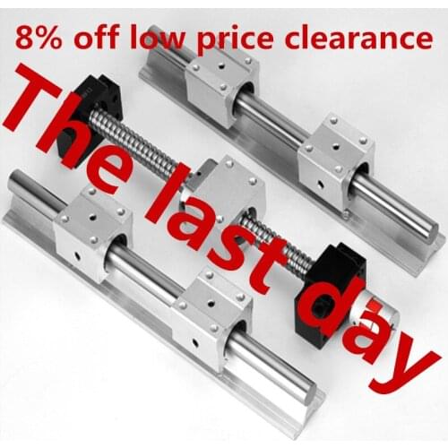 Ball screw SFU1605-500 1000 & 2Pcs linear guide SBR16 L any length +4 pcs SBR16UU & BK12 and BK12 & coupler 8 *10 4.6
