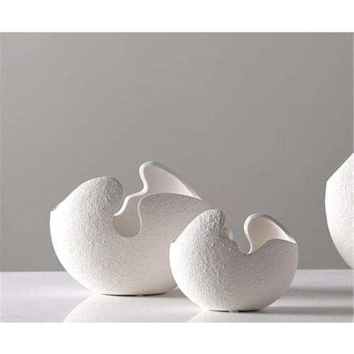 CRACK EEG Ceramic/Porcelain Art Vase Flower Holder Table Desk Decoration Centerpiece Collection Craft