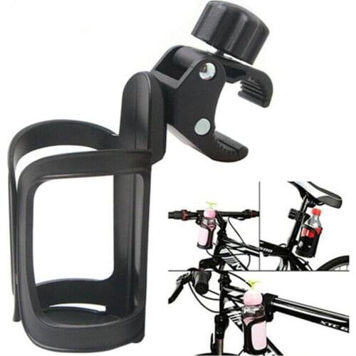 Universal Drink Holder Black Cycling Bottle Bracket Holder Baby Stroller Milk Cup Fixture Stand Pushchair Water Bottle Bracket