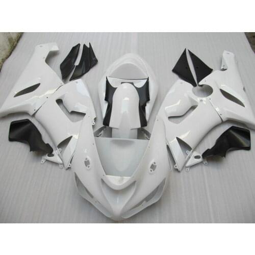 High quality plastic fairing kit for Kawasaki ninja ZX6R 05 06 white black fairings set ZX6R 2005 2006 NW10