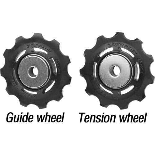 2pcs 11T Bike Rear derailleur Ultralight Alloy guide/Tension wheel compatible with M8000/M9000 road mtb mountain bike Accessorie