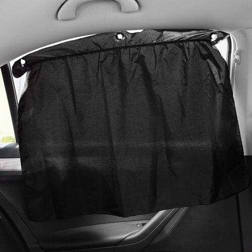 Car Window Cover Protection Sun Shade Sided Auto Sunshade Suction Cups Auto Curtain Anti-UV Drape Valance Privacy Protect Shade