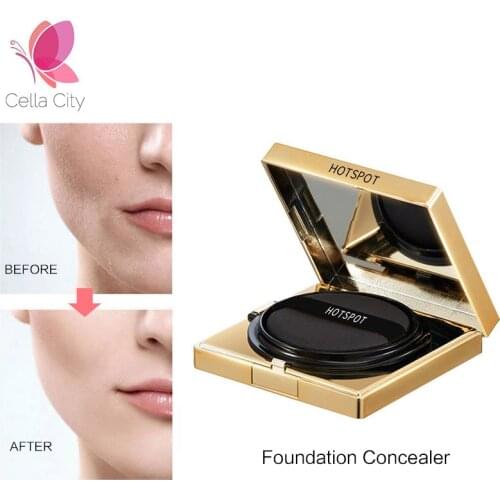 Cellacity Liquid Base Foundation Make Up Air Cushion Matte Full Coverage Face Foundation Fashion Womens Makeup