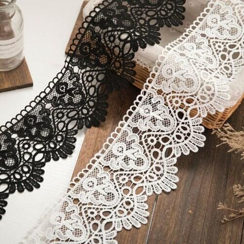 0.5m lace accessories hollowed out milk silk curtain sofa decorative edge manual DIY material width 11cm