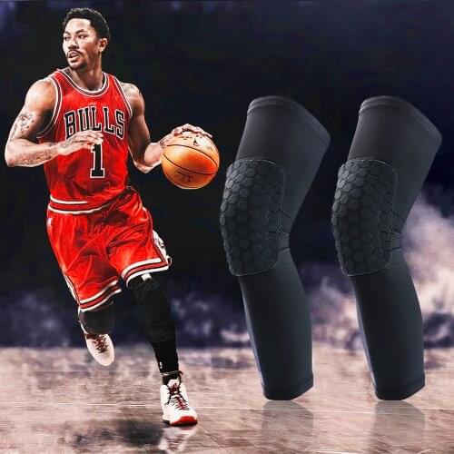 1PCS Sports Kneepad Honeycomb Foam Knee Brace Leg Sleeve Gym Football Basketball Volleyball Compression Knee Pads Protection