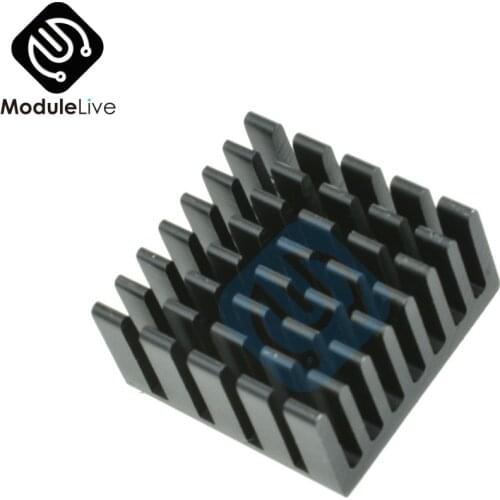 10PCS 20x20x10mm Radiating Fan Black Slot Routing CPU Cooling Fin Heat Sink