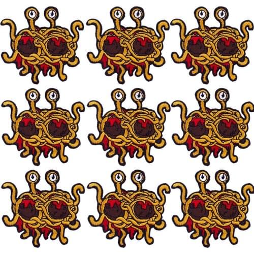 Pulaqi 10PCS Flying Slim Embroidered Patch Wholesale Patch Iron On Patches For Clothing Punk Wholesale Dropship Custom Patch