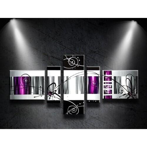 100% Hand-painted Modern Wall Art Abstract Oil Painting On Canvas Wall Art 5 pcs/set Live in the living room Decoration