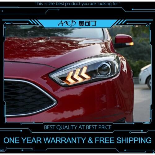 AKD Car Styling Headlights for Ford Focus 2015 Mustang LED Headlight DRL Head Lamp Led Projector Automotive Accessories