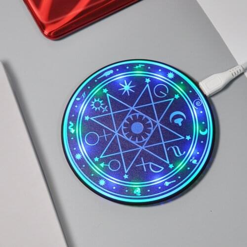 10W Fast Wireless Charger Magic Array Wireless Charging Pad For iPhone Samsung Huawei Xiaomi Mobile Phone Wireless Charging Pads