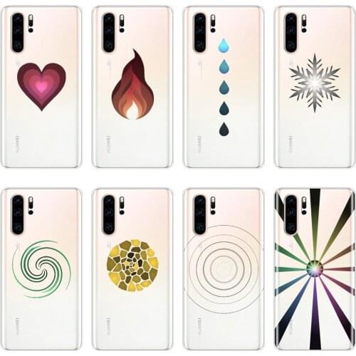 Soft Back Cover For Huawei P20 Lite P Smart Plus 2019 Heart Flame Art Drip Phone Case Silicone For Huawei P30 Lite Pro P Smart Z
