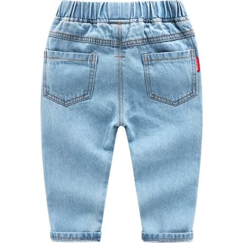 2018 Spring Children Pencil Leggings Autumn Denim Clothes For 2 to 6Years Male Child Kids Pants Big Boys Stretch Joker Jeans