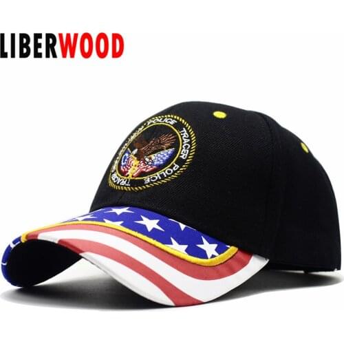 LIBERWOOD POLICE Officer Cap POLICE TRACER DEPARTMENT Baseball Cap Law Enforcement Tactical Hat Men Gorras Army Cap