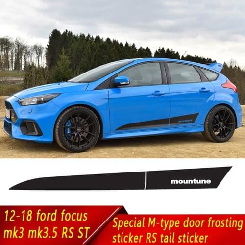 12-18 ford focus mk3 3.5 RS ST Special M-type door frosting sticker water free adhesive RS tail sticker other models do not buy