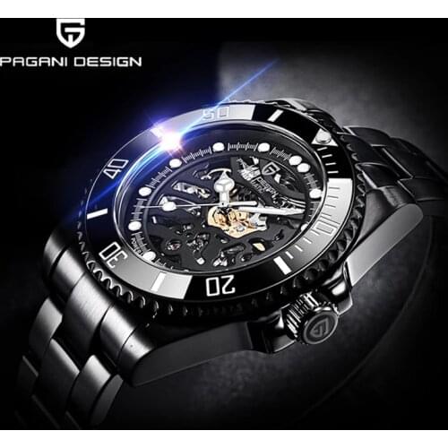 PAGANI Design Automatic Mens Watch Sapphire Glass Mechanical Watch Mens Luxury Brand Fashion Stainless Steel Waterproof Watch