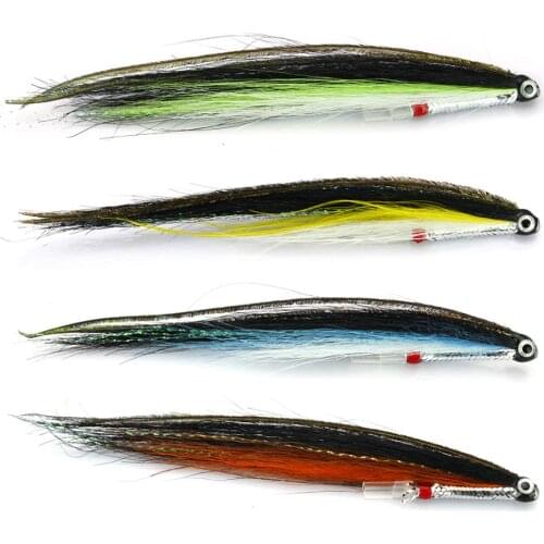 Tube Fly Elver Sunray Salmon Fly Sea Trout Flies Plastic Tubes Selection(12-pack)