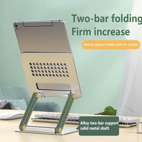 A9LC Aluminum Alloy Holder Desktop Bracket Lazy Folding Tablet Computer Stand for ipad Mobile Phone Holder