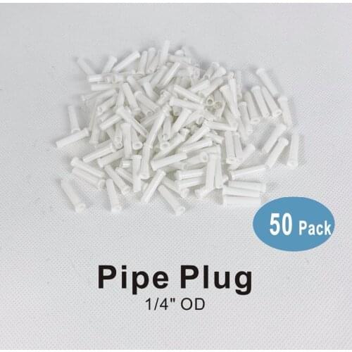 1/4" Pipe Plug connection for Water Filters and Reverse Osmosis RO Systems - 50 PACK