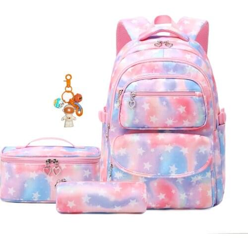 VIDOSOLA 3 in 1 Cute Girls School Bags Children Primary School Backpack Satchel Kids Book Bag Princess Schoolbag with Lunch case