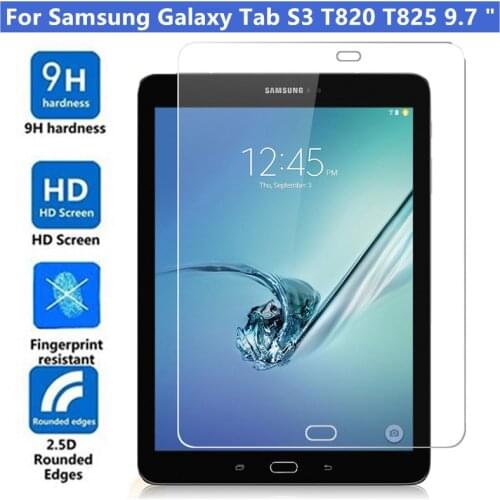 For Samsung Galaxy Tab S3 SM-T820 T820 T825 9.7 inch HD Tablet Screen Protector Protective Flim Tempered Glass