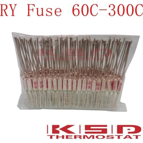 10PCS/LOT Thermal fuse RY Tf 60-192 degrees 10A250V Metal Thermal Protector thermal fuse metal shell Thermal Cutoff