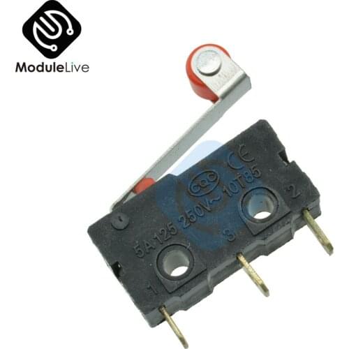 10 x Roller Lever Arm PCB Terminals Micro Limit Normal Close/Open Switch KW12-3 Switches 5A Favorable Price