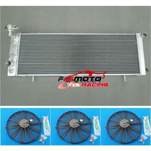 3 ROW Aluminum Alloy Radiator+FAN For Jeep Cherokee XJ / Wagoneer Truck 1991-2001 92 93 94 95 96 97 98 99