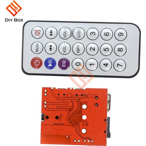 Car Bluetooth 4.1 MP3 WAV Decoding Board 3W Speaker Amplifier Audio Receiver Module Support USB/TF/U-DISK/IR Remote Control