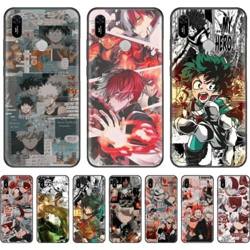 My hero Academy poster Anime Phone Case For Huawei Y5 Y6 II Y7 Y9 PRIME 2018 2019 NOVA3E P20 PRO P10 Honor 10