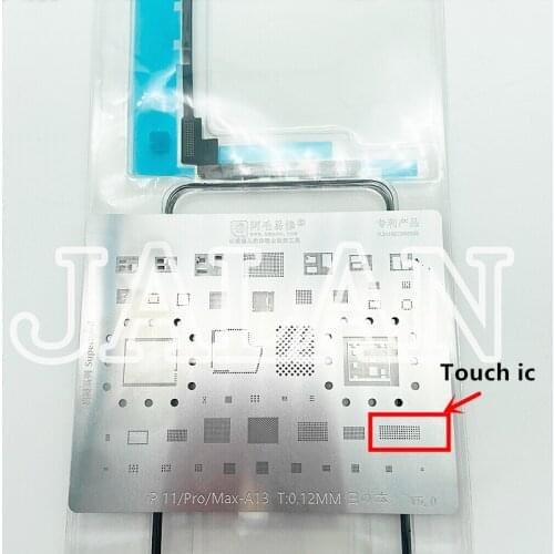 AMAOE IC Chip BGA Reballing Stencil Solering Kit for 11 Pro Max 11pro Touch IC Repair A11 A12 A13 A14 IP 12 12pro 12mini