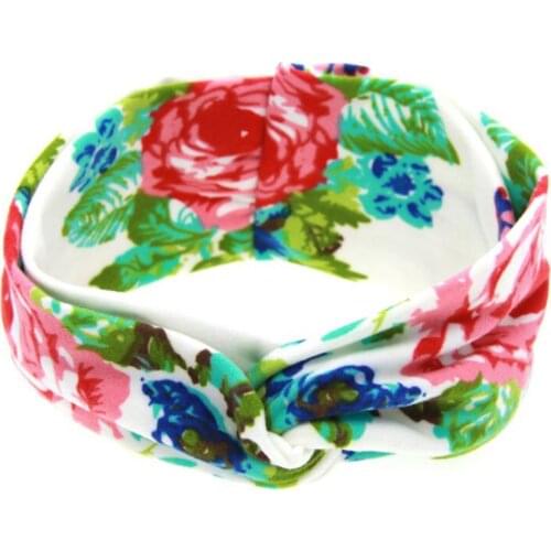 Children Bow Headband Kids Print Hairbands Soft Knot Band Headwear