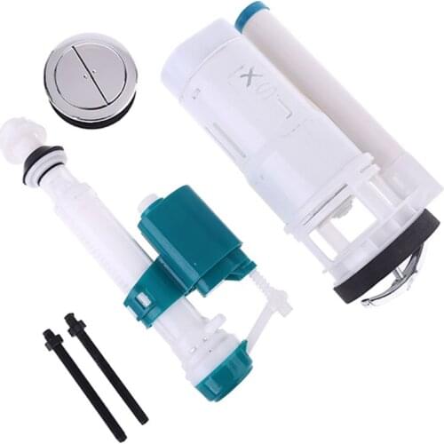 Dual Flush Fill Toilet Water Tank Connected Cistern Inlet Drain Valve Bathroom Facilities Repair Accessories