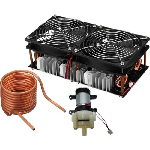 GTBL 12-48V 2500W ZVS Induction Heater Heating PCB Board Module Flyback Driver with Pump for Car Industry